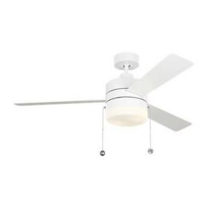 Syrus 3 Blade 52 Inch Ceiling Fan with Pull Chain Control and Includes Light Kit