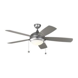 Discus Outdoor - 5 Blade Ceiling Fan with Light Kit in Modern Style - 52 Inches Wide by 15.4 Inches High