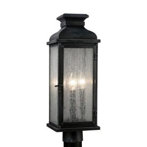 Sean Lavin-Two Light Outdoor Post Mount in Transitional Style-7 Inches Wide by 20.13 Inches Tall