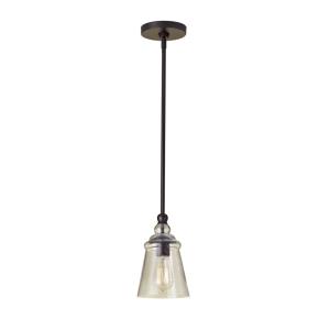 Urban Renewal - Mini-Pendant 1 Light in Period Inspired Style - 5.75 Inches Wide by 10 Inches High