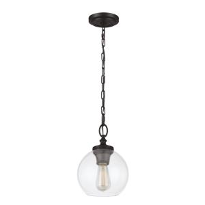 Tabby - Pendant 1 Light in Period Inspired Style - 8.5 Inches Wide by 12.13 Inches High