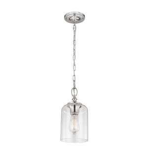 Hounslow - Mini-Pendant 1 Light in Period Inspired Style - 6.5 Inches Wide by 13.38 Inches High