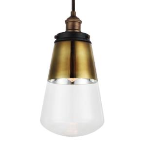 Waveform - Mini-Pendant 1 Light in Modern Style - 7.38 Inches Wide by 14.5 Inches High
