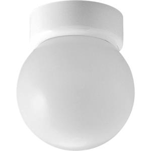 Glass Globes - Close-to-Ceiling Light - 1 Light - Globe Shade in Transitional and Traditional style - 6 Inches wide by 7 Inches high