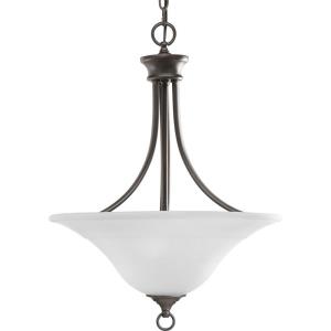 Trinity - 3 Light - Inverted Bowl Shade in Transitional and Traditional style - 18 Inches wide by 24 Inches high