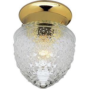 Glass Globes - Close-to-Ceiling Light - 1 Light - Globe Shade in Transitional and Traditional style - 5.5 Inches wide by 7 Inches high