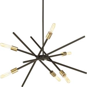 Astra - Chandeliers Light - 6 Light in Mid-Century Modern style - 22.63 Inches wide by 10.5 Inches high