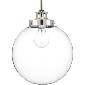 Penn - Pendants Light - 1 Light - Globe Shade in Farmhouse style - 9.75 Inches wide by 12.75 Inches high