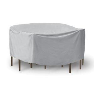 80 Inch Round Table with Chairs Combo Cover with Umbrella Hole