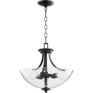 Reyes - 3 Light Dual Mount Pendant in Quorum Home Collection style - 15.5 inches wide by 15.75 inches high