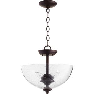 4 Light Bowl Dual Mount Pendant in Transitional style - 13.75 inches wide by 11.25 inches high