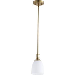 Richmond - 1 Light Mini Pendant in Quorum Home Collection style - 5.25 inches wide by 8.5 inches high