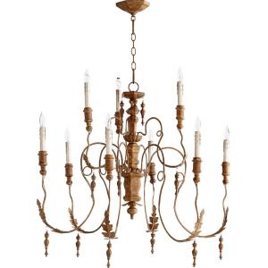 Salento - 9 Light 2-Tier Chandelier in Transitional style - 32 inches wide by 34 inches high