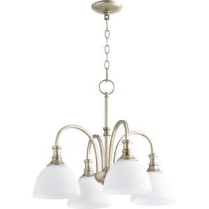Richmond - 4 Light Nook Pendant in Quorum Home Collection style - 23 inches wide by 19 inches high