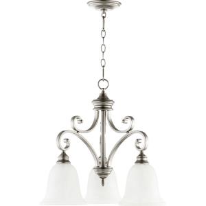 Bryant - 3 Light Nook Pendant in Quorum Home Collection style - 25 inches wide by 21.75 inches high