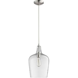 1 Light Pendant in Transitional style - 9.25 inches wide by 11.5 inches high