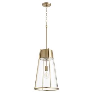 Pylon - 1 Light Pendant in Transitional style - 13 inches wide by 21.5 inches high