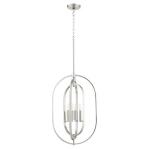 4 Light Oval Pendant in style - 16 inches wide by 26 inches high