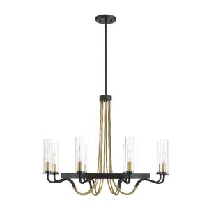 8 Light Chandelier-Industrial Style with Vintage and Contemporary Inspirations-24 inches tall by 32 inches wide