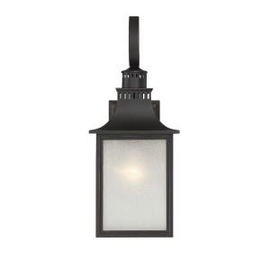 1 Light Outdoor Wall Lantern-Modern Farmhouse Style with Rustic and Transitional Inspirations-17.75 inches tall by 7 inches wide