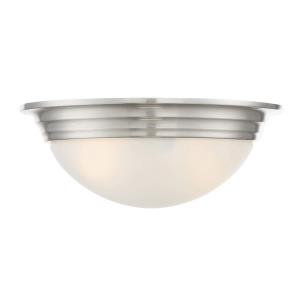 2 Light Flush Mount-Traditional Style with Transitional and Contemporary Inspirations-4.5 inches tall by 11 inches wide