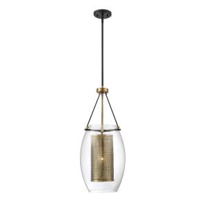 1 Light Pendant-Industrial Style with Contemporary and Bohemian Inspirations-28.5 inches tall by 12 inches wide