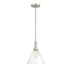 1 Light Pendant-Vintage Style with Industrial and Mid-Century Modern Inspirations-10.25 inches tall by 10 inches wide