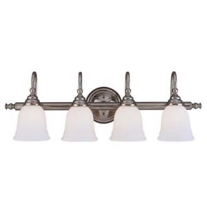 4 Light Bath Bar-Traditional Style with Transitional Inspirations-9 inches tall by 31 inches wide