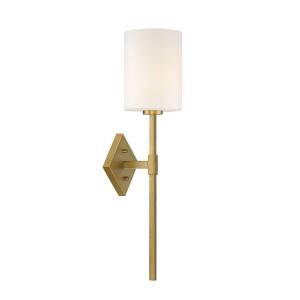 1 Light Wall Sconce-Vintage Style with Mid-Century Modern and Transitional Inspirations-25 inches tall by 6 inches wide