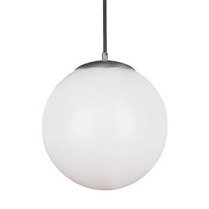 Hanging Globe - 150W One Light Pendant in Contemporary Style - 14 inches wide by 14.75 inches high
