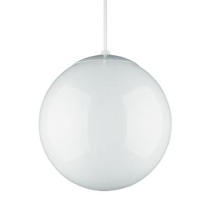 14 Inch Glass Globe Pendant in Contemporary Style - 14 inches wide by 14.75 inches high