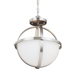 Alturas 2-Light Convertible Pendant in Contemporary Style - 14 inches wide by 16.38 inches high