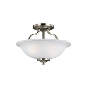 Emmons - 2 Light Semi-Flush Mount in Traditional Style - 13 inches wide by 8.88 inches high