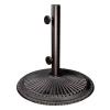 50LB Coral Round Iron Base - Black Finish