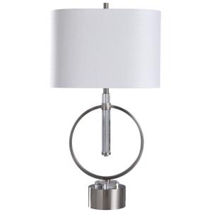 One Light Circular Table Lamp