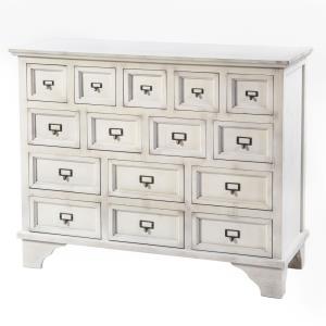 Shabby Chic - 45 Inch 15 Drawer Apothecary Cabinet