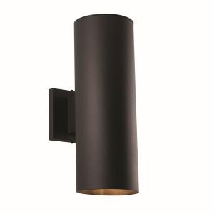 Chiasso 2-Light Outdoor Wall Sconce in Contemporary and Cylinder Style 14.25 Inches Tall and 5 Inches Wide