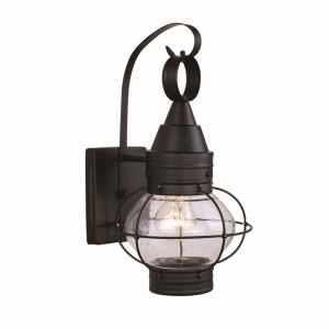 Chatham 1-Light Outdoor Wall Sconce in Coastal and Lantern Style 13.5 Inches Tall and 8 Inches Wide