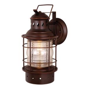 Hyannis 1-Light Outdoor Wall Sconce in Coastal and Lantern Style 18 Inches Tall and 8 Inches Wide