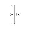 60 Inch Down Rod Length - White Finish