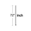 72 Inch Down Rod Length - Matte Black Finish