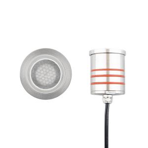 12V 4W 1 LED Slim Round Indicator Light with Honeycomb Louver-2.07 Inches Wide by 3.13 Inches High
