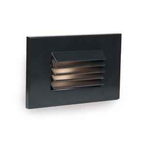 12V 2W 3000K 1 LED Horizontal Louvered Scoop Step/Wall Light in Contemporary Style-5 Inches Wide by 3.13 Inches High
