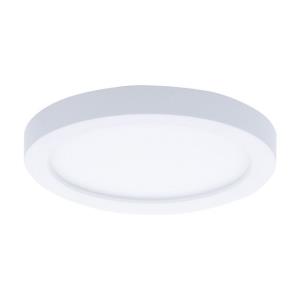 12W 1 LED Round Flush Mount in Functional Style-5.25 Inches Wide by 0.6 Inches High