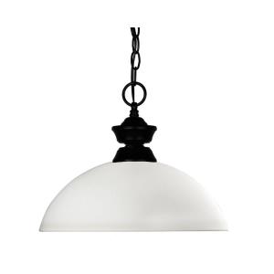 Shark/Windsor - 1 Light Pendant in Billiard Style - 14 Inches Wide by 11 Inches High