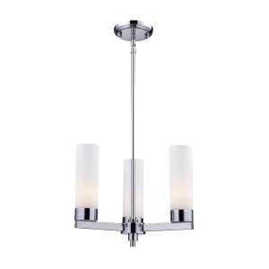 Ibis - 3 Light Chandelier in Art Moderne Style - 16 Inches Wide by 11.1 Inches High