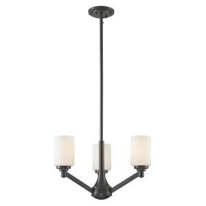 Montego - 3 Light Chandelier in Fusion Style - 20.63 Inches Wide by 58.75 Inches High