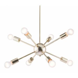Pilsner - 8 Light Pendant In Mid-Century Modern Style-58.7 Inches Tall and 27.6 Inches Wide