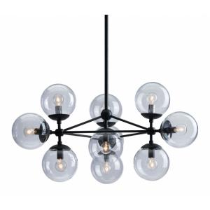 Belfast - 10 Light Pendant In Mid-Century Modern Style-61.8 Inches Tall and 29.9 Inches Wide